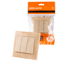 TDM Выключатель 3-х кл. 10А сосна 