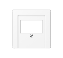 JUNG A Flow/A 550 Белый матовый Накладка на USB зарядные устройства и TAE-розетки; с видимым винтом