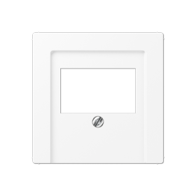 JUNG A Flow/A 550 Белый матовый Накладка на USB зарядные устройства и TAE-розетки; с видимым винтом