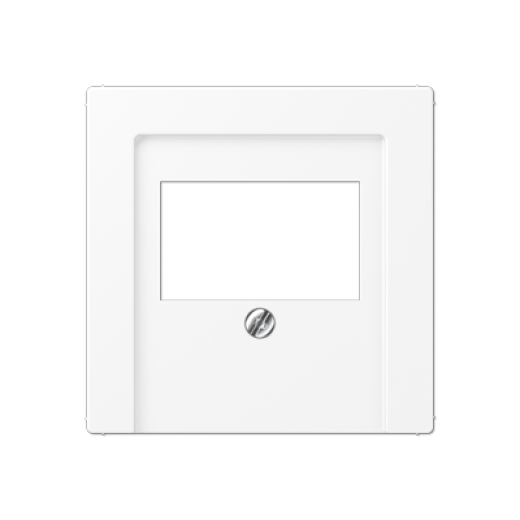 Накладка на USB зарядные устройства и TAE-розетки, с видимым винтом, термопласт, белый матовый