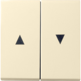 Gira S-55 Крем глянц Клавиша 2-ая жалюзийная