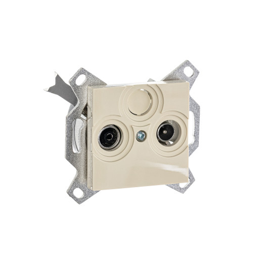 Розетка TV-R ABB Levit оконечная слоновая кость