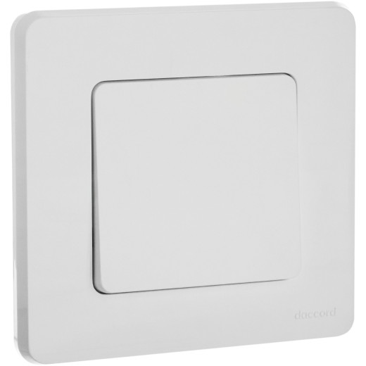 Переключатель одноклавишный IP44 - Legrand/Daccord Inspiria - 10АХ 250В безвинтовые зажимы - белый