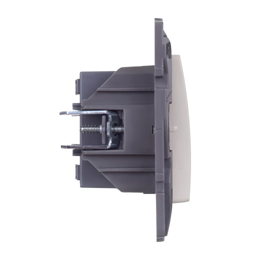 Переключатель перекрёстный одноклавишный - Legrand Etika - 10АХ 250В винтовые зажимы - слоновая кость