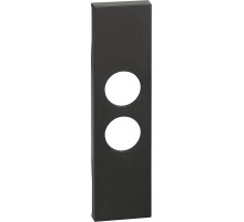 BT Living now Черный Лицевая панель для TV розеток с 2 отверстиями 1 мод.