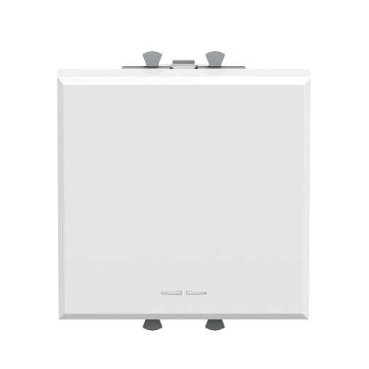 Инвертор одноклавишный модульный, Avanti, белое облако, 2 модуля