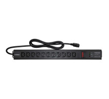 DKC Блок распределения питания (PDU) 0U 10A с индикацией и защитой, Вых:11 С13, Вх:С14