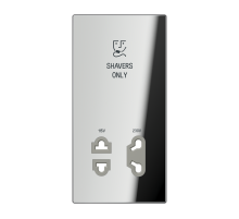 JUNG Накладка бритвенной розетки хром