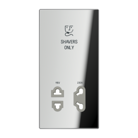 JUNG Накладка бритвенной розетки хром