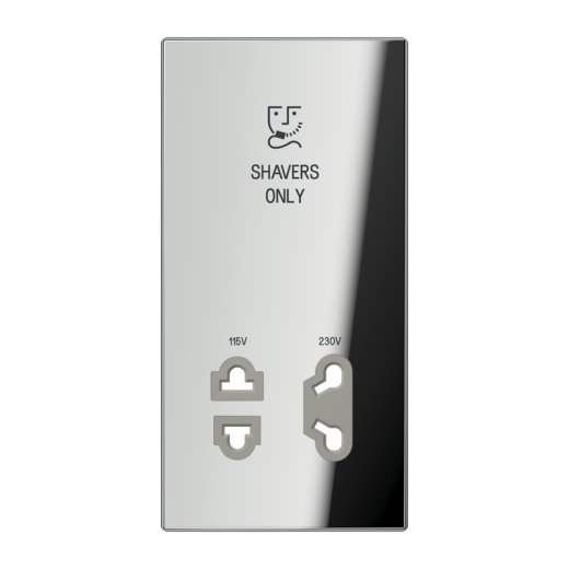 накладка бритвенной розетки хром