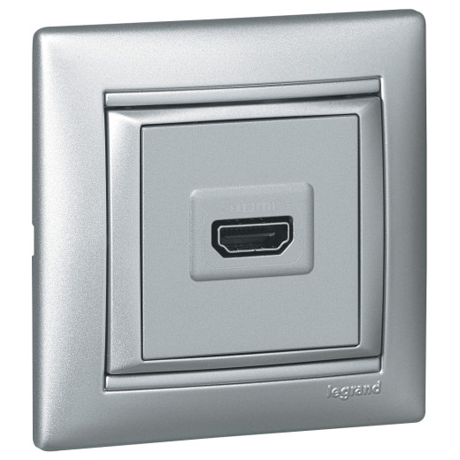 Рамка 1 пост - Legrand Valena - алюминий