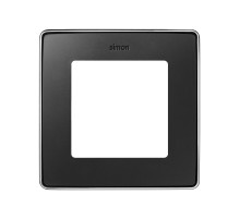 Simon 82 Detail Графит, основание хром Рамка 1-ая