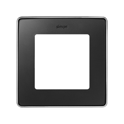 Simon 82 Detail Рамка, 1 пост, графит, основание хром