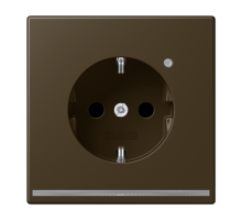 JUNG SCHUKO-розетка с LED подсветкой, латунь Antik