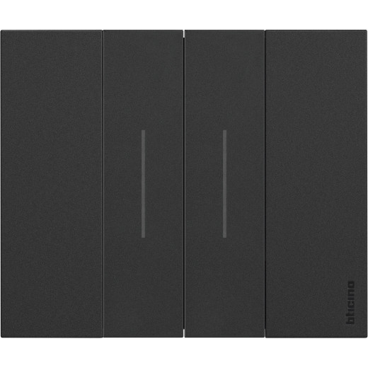 LIVING NOW. Декоративная рамка 2 модуля.Цвет Черный.