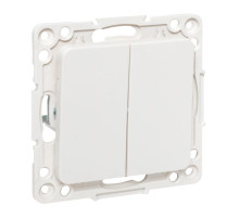 EKF PROxima Стокгольм Белый Выключатель проходной 2-кл, 10А, винт.клеммы.