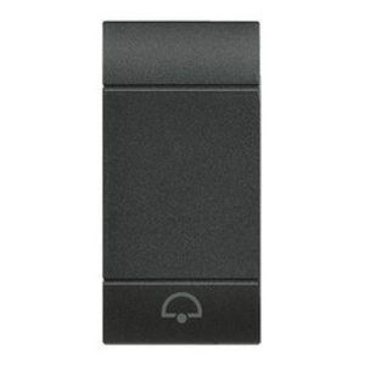 Livinglight Клавиша Звонок, размер 1 модуль, цвет антрацит