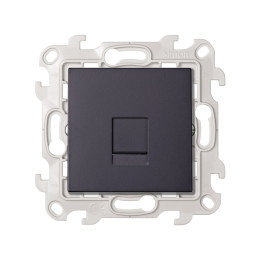 Розетка для передачи данных RJ45 Cat.6 UTP цвета графит S24 Harmonie