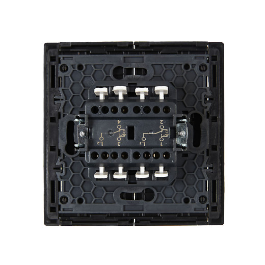 FORTE&PIANO Выключ. 2-кл. прох. с инд. 10А FP108 чер. IEK