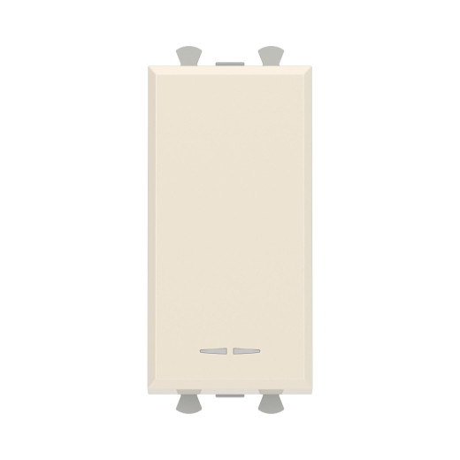 Переключатель модульный, Avanti, ванильная дымка, 1 модуль