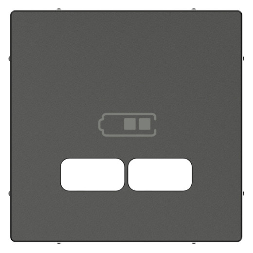 SM, ЦЕНТР. НАКЛАДКА ДЛЯ USB, АНТРАЦИТ