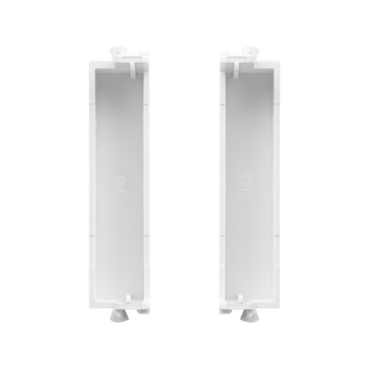 Комплект модульных заглушек, Avanti, закаленная сталь, 0,5 модуля 2 штуки