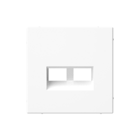 Systeme Electric ArtGallery Белый Накладка двойная для информационных функций типа Keystone