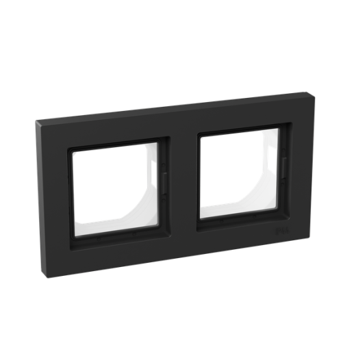 2 - местная рамка, IP44, чёрная, пластик Эпика EKF