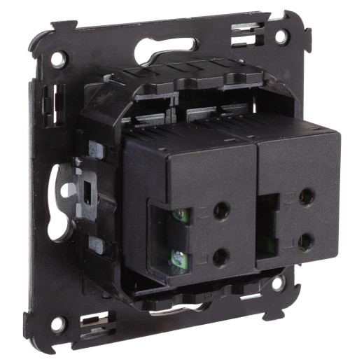 USB зарядное устройство в стену 2.1 А, Avanti, закаленная сталь