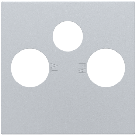 Накладка TV/FM/SAT, серебро