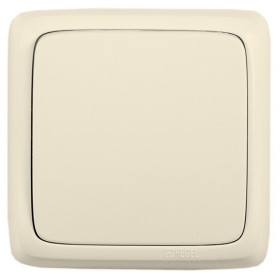 Hegel Альфа наруж Слоновая кость ВА16-163-01 Переключатель 1-клавишный с изол. пластиной
