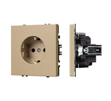 Arlight Механизм электрической розетки SCT-NOBE-MEU1-SFPL-GD (230V, 16A) (-)