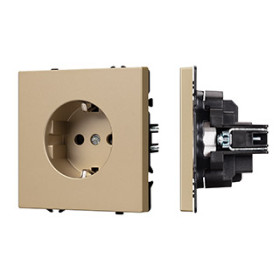 Arlight Механизм электрической розетки SCT-NOBE-MEU1-SFPL-GD (230V, 16A) (-)