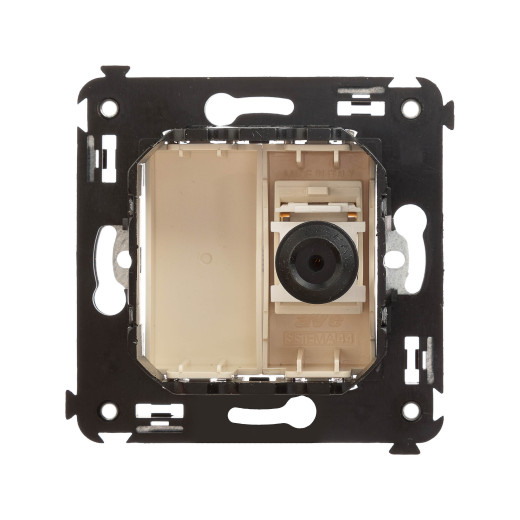 Розетка TV одиночная в стену, Avanti, ванильная дымка