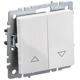 IEK BRITE BASE Белый Выключ. жалюзи 10А ВС10-1-5-БрБ