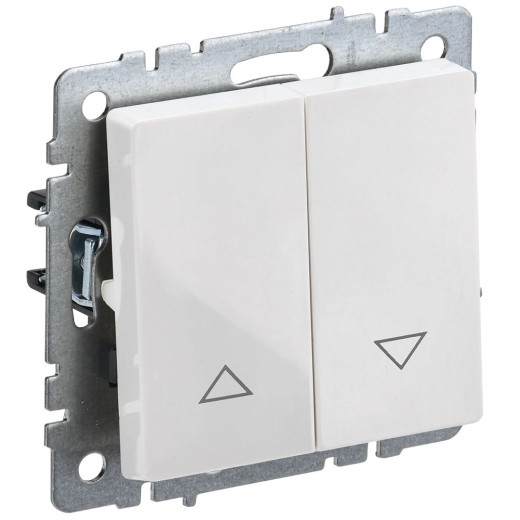 BRITE Выключ. жалюзи 10А ВС10-1-5-БрБ бел. IEK