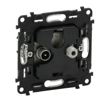 Legrand Valena Мех IN'MATIC Розетка TV-SAT проходная (1,5дБ/14дБ, диапазоны 5-862МГц/950-2400 МГц.).