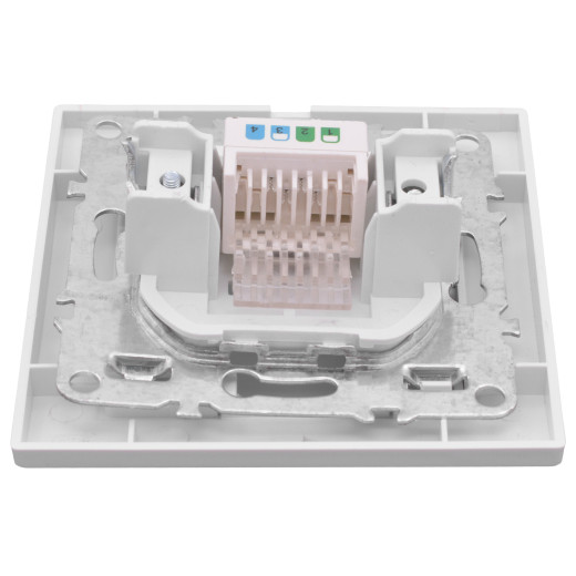 Минск Розетка RJ-45 1-местная СП белая EKF Basic