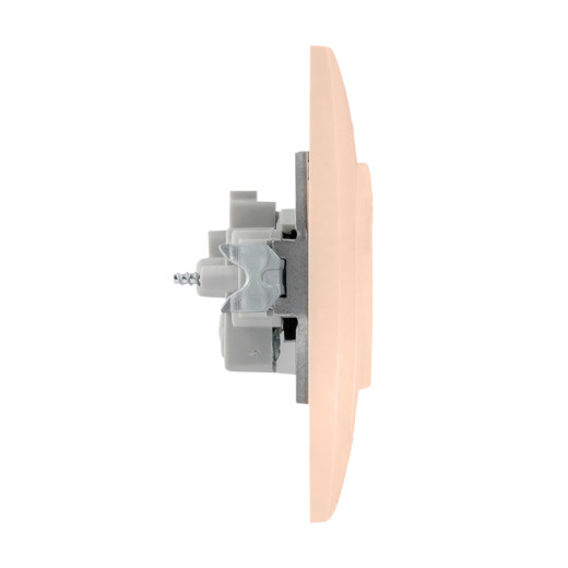 Валенсия розетка 1-местная б/з 10А кремовая с защ. штор. EKF PROxima