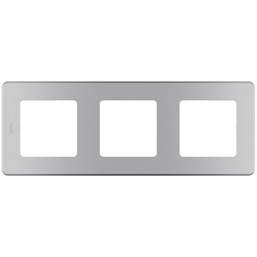 Рамка 3 поста - Legrand/Daccord Inspiria - алюминий