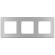 Рамка 3 поста - Legrand/Daccord Inspiria - алюминий