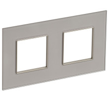 IEK SKANDY Стекло Шампань Рамка 2-ая SK-F22Sh