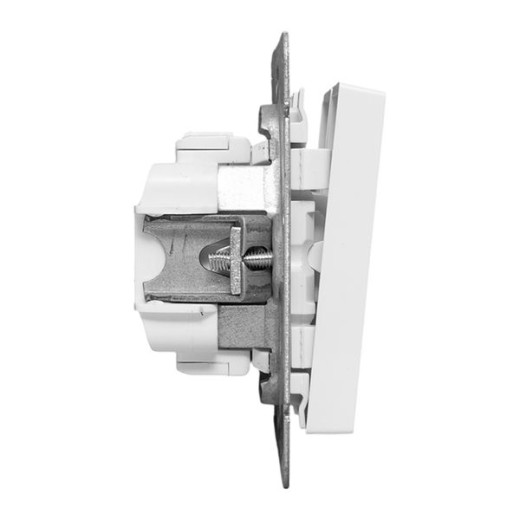 Механизм выключателя, двухклавишный, проходной, белый Эпика EKF