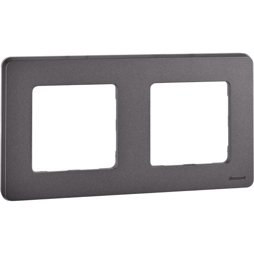 Рамка 2 поста - Legrand/Daccord Inspiria - дымчатый