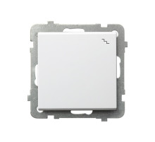 Ospel Sonata Белый Переключатель (сх.6) 1-клавишный, без рамки,