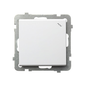 Ospel Sonata Белый Переключатель (сх.6) 1-клавишный, без рамки,