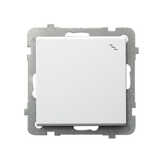 Ospel Sonata Белый Переключатель (сх.6) 1-клавишный, без рамки,