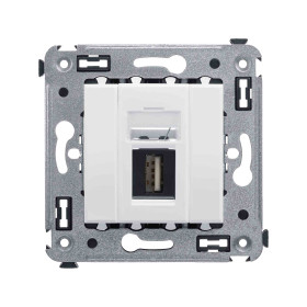 DKC Avanti USB 2.0 розетка одинарная в стену, тип А-А, 