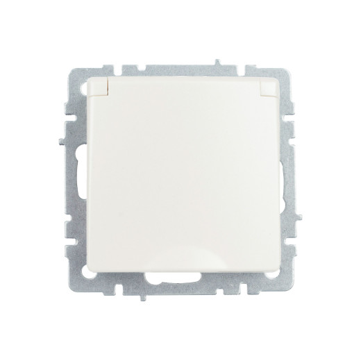 BRITE Роз. с з/к/ш с кр. 16А IP44 РСбш10-3-44-БрЖ жемч. IEK