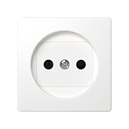 Simon 73 Белый Накладка розетки б/з с защитными шторками